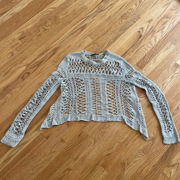 Theory Womens Open Stitch Knit Pullover Sweater - Picture 2 of 2